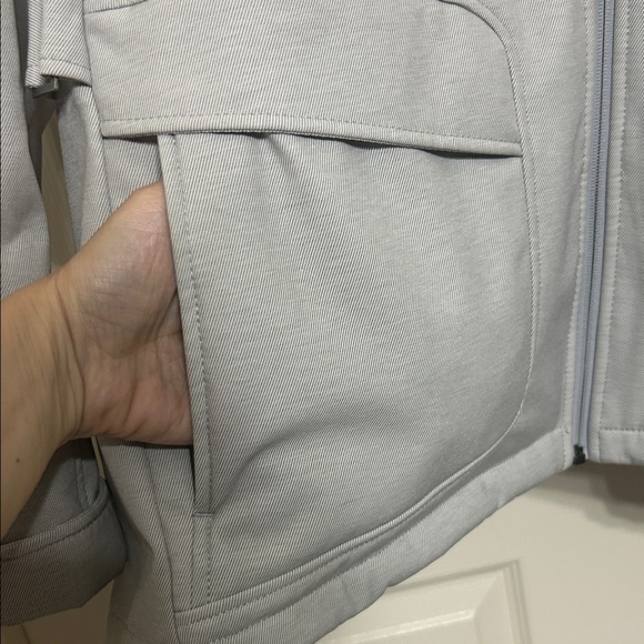 Free Country Light Gray Water Resistant Rain Coat with Removable Hood sz 2X - Picture 4 of 16